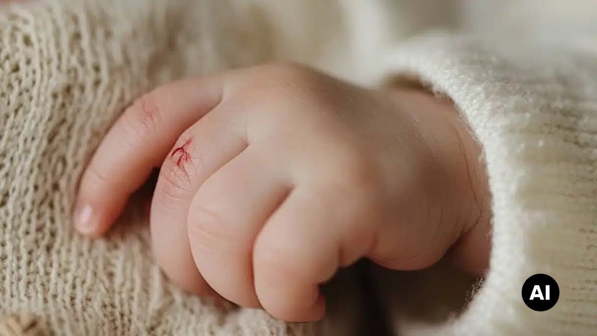 wunde auf baby finger
