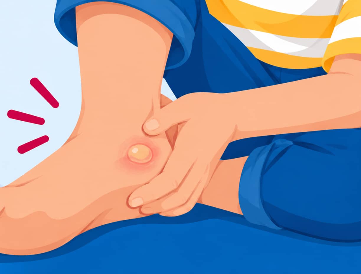 Schmerzende Blase illustration